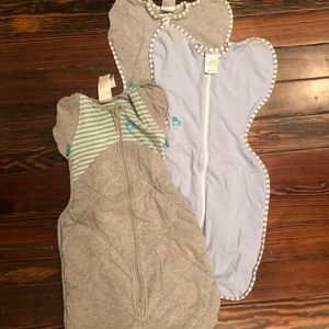 Lot of three SwaddleUp arms up swaddles